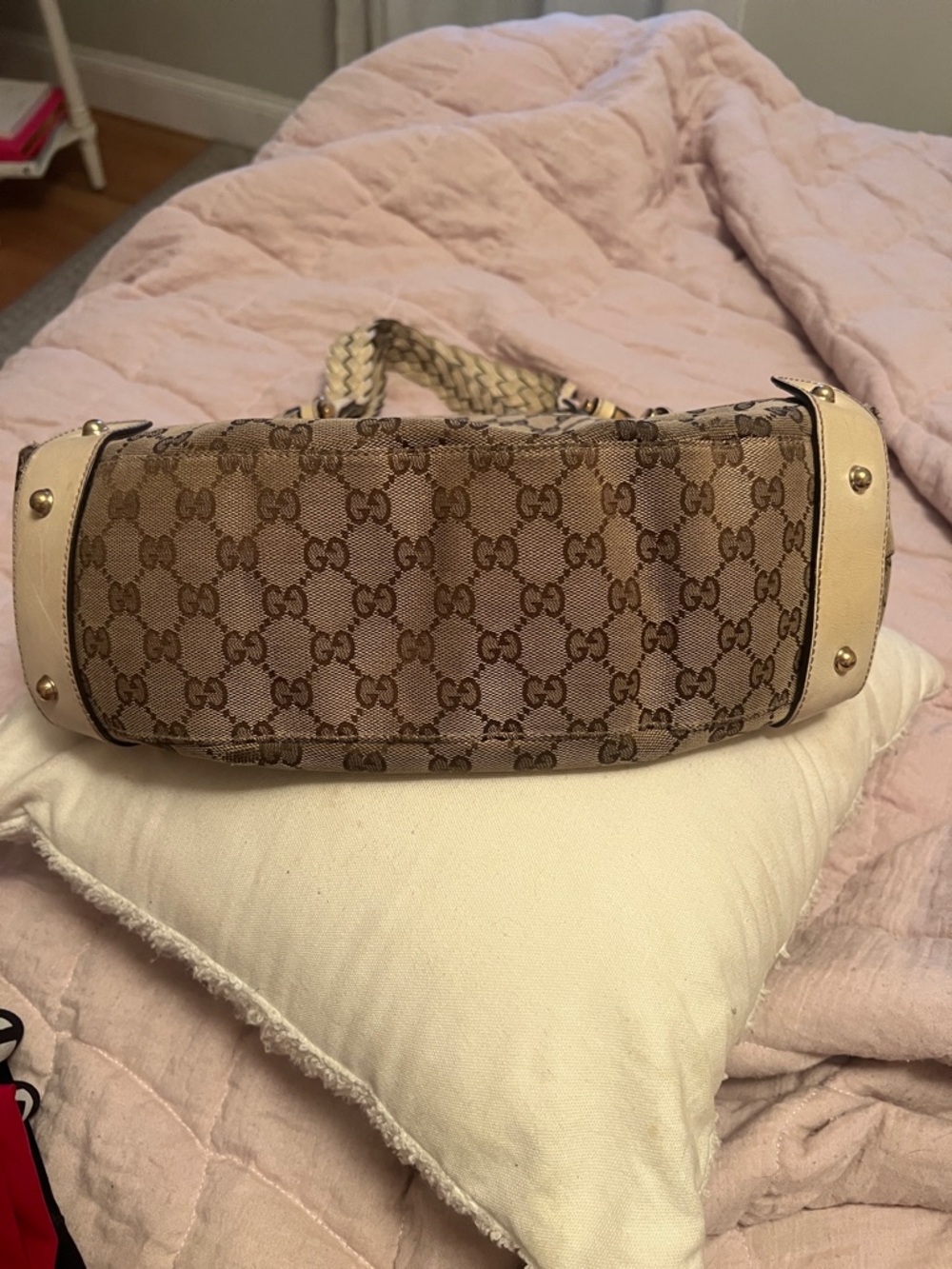 Gucci Brown and tan GG canvas Gucci GG Pelham Tote - Picture 7 of 10